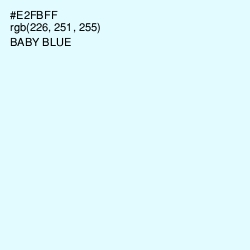 #E2FBFF - Baby Blue Color Image
